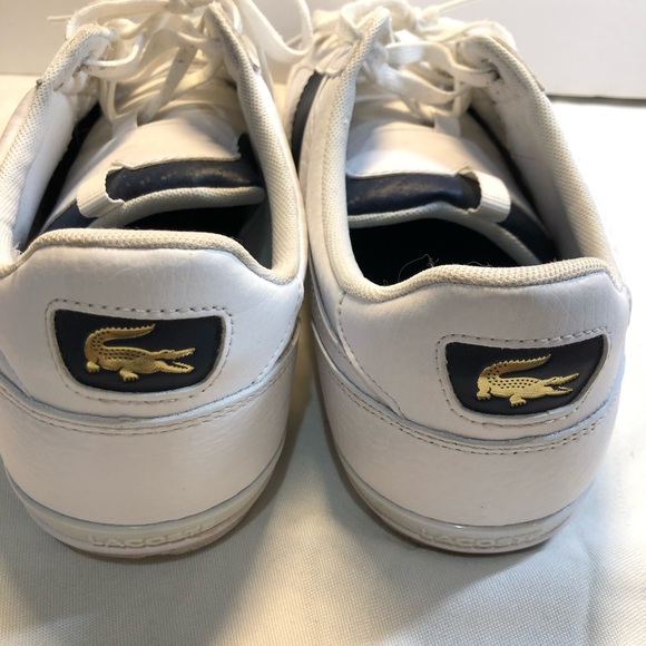 Lacoste Chaymon Sneaker Size 11 Men’s White/Navy/Gold - Picture 11 of 16